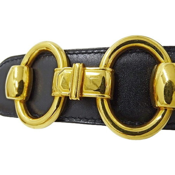 HERMES Black Horsebit Belt - Picture 12 of 12